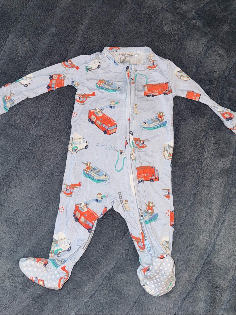 angel dear fire trucks boys footies
